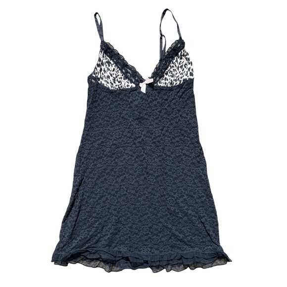 Victoria's Secret Dresses & Skirts - victoria secret cheetah print baby doll lace dress ruffle trim sz m